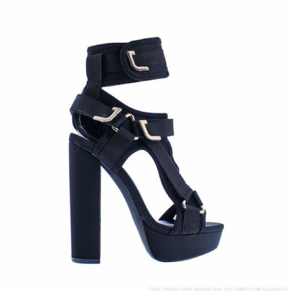 Black Platform Sandals